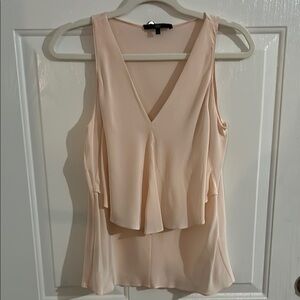 Tibi Light Pink Silk Tank